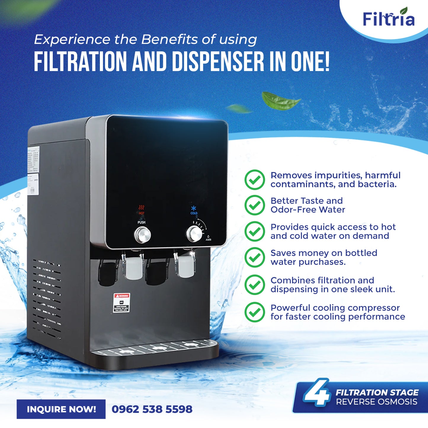 FTR-200 WATER DISPENSER / WATER FILTER