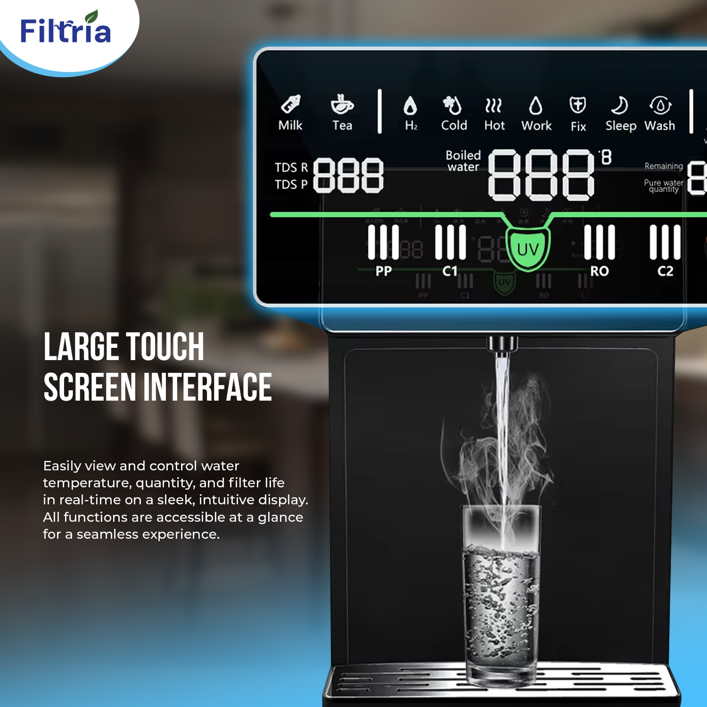 FTR-100 WATER DISPENSER WITH 3 STAGE FILTRATION